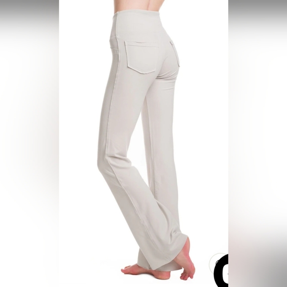 High rise bamboo pocket pant flare pants - Picture 6 of 6